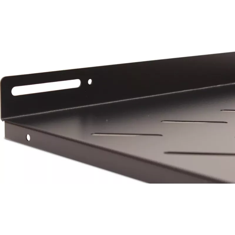 Getfort 60cm Σταθερό ράφι rack 1U 19 ιντσών μαύρο 20kg