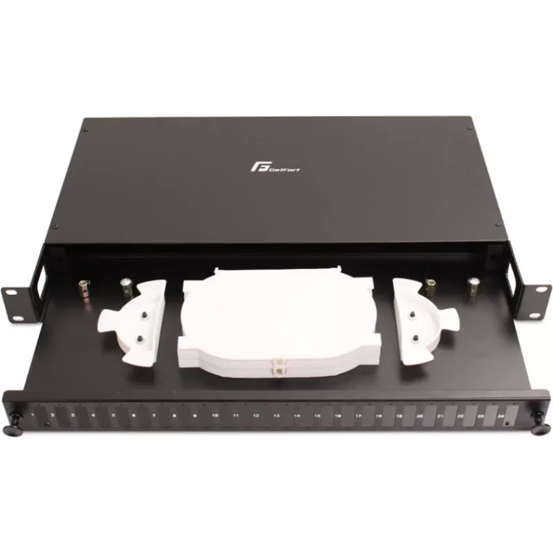 GETFORT GF-FO01-DX 1U 19 inch Patch panel οπτικών ινών 24xSC Duplex με συρτάρι