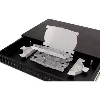 GETFORT GF-FO02-DX 1U 19 inch Patch panel οπτικών ινών 24xSC Duplex με συρτάρια