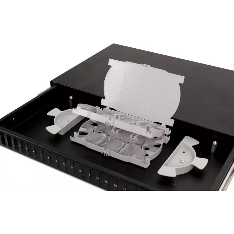 GETFORT GF-FO02-DX 1U 19 inch Patch panel οπτικών ινών 24xSC Duplex με συρτάρια