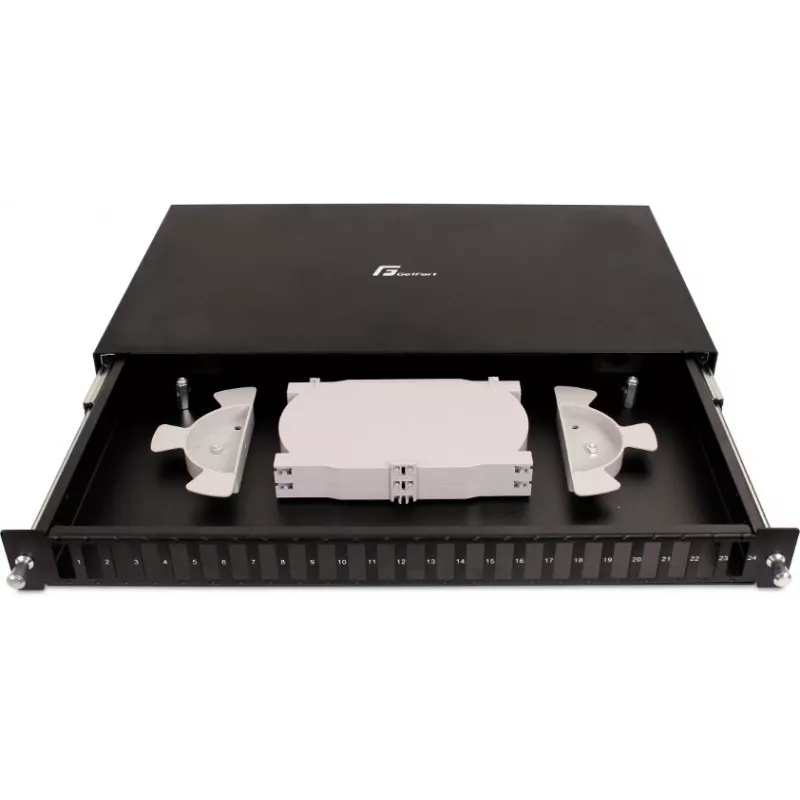 GETFORT GF-FO02-DX 1U 19 inch Patch panel οπτικών ινών 24xSC Duplex με συρτάρια