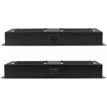 Getfort GF-FAN2 Πάνελ ανεμιστήρων rack 1U 19 inch με 2 ανεμιστήρες, μαύρο