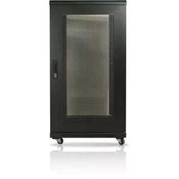 GETFORT 19 inch 22U Ερμάριο rack server δαπέδου 600x600mm διάτρητες ατσάλινες πόρτες μαύρο