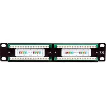 Getfort PGF-5EUTP12-B4 Patch panel 12-Port Cat5e UTP 10 inch 1U μαύρο