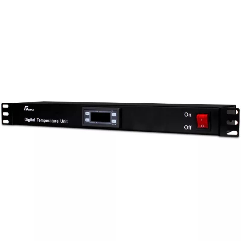 Getfort GF-TR Θερμοστάτης rack 1U, ψηφιακός, 19 inch, μαύρο