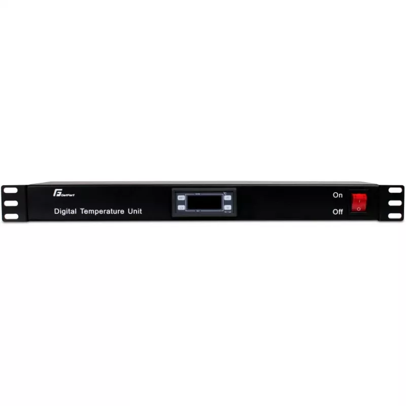 Getfort GF-TR Θερμοστάτης rack 1U, ψηφιακός, 19 inch, μαύρο