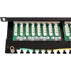 Patch panel FTP Cat.5e 24 Port 0.5U μαύρο GETFORT PGF-5EFTP24-B8