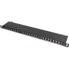 Patch panel FTP Cat.5e 24 Port 0.5U μαύρο GETFORT PGF-5EFTP24-B8