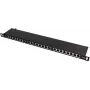 Patch panel FTP Cat.5e 24 Port 0.5U μαύρο GETFORT PGF-5EFTP24-B8
