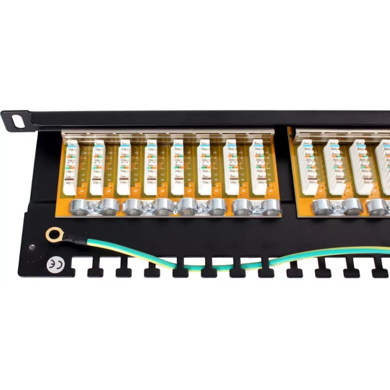 GETFORT PGF-6FTP24-B8 Patch panel FTP Cat.6 24-Port 0.5U μαύρο
