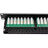 GETFORT PGF-5EUTP48-B9 Patch panel UTP Cat.5e 48 Port 2U 19 inch για rack μαύρο