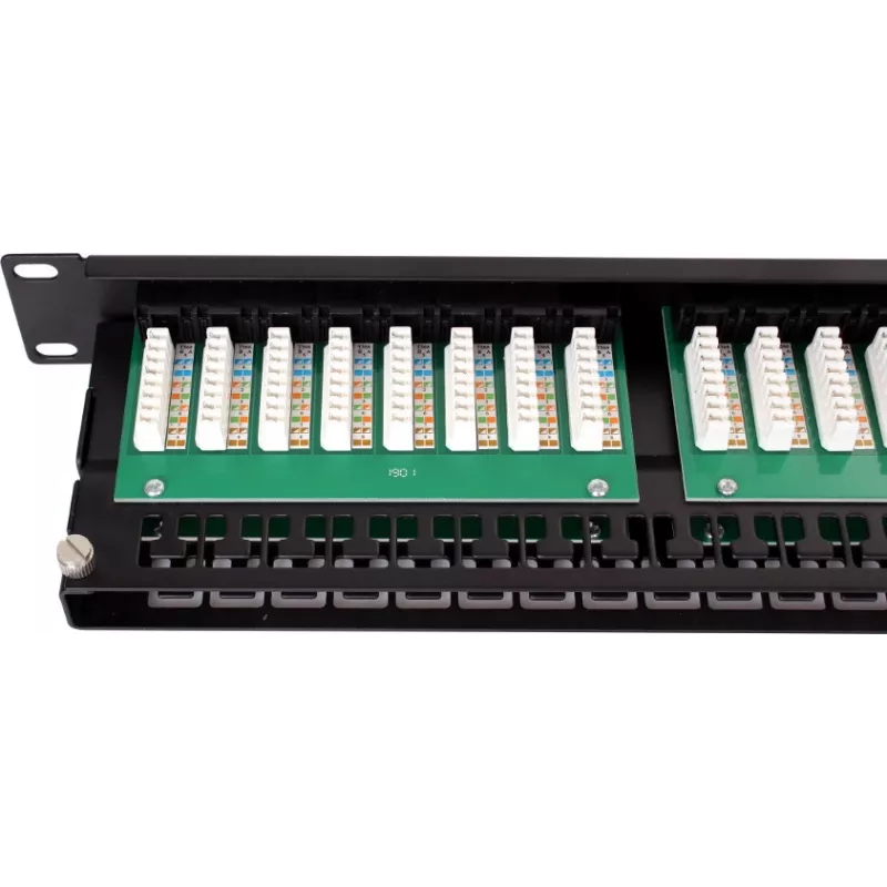 GETFORT PGF-5EUTP48-B9 Patch panel UTP Cat.5e 48 Port 2U 19 inch για rack μαύρο