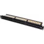Patch panel UTP Cat.6 48 Ports 2U 19 inch για rack μαύρο GETFORT PGF-6UTP48-B9