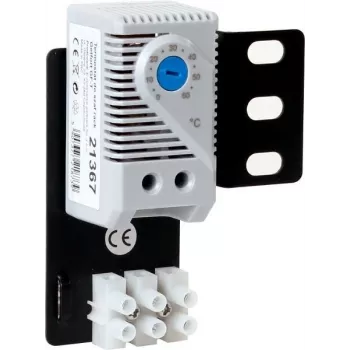 GETFORT GF-T Θερμοστάτης ανεμιστήρα rack, 230V AC, 0-60°C, ράγα DIN, RAL 7035