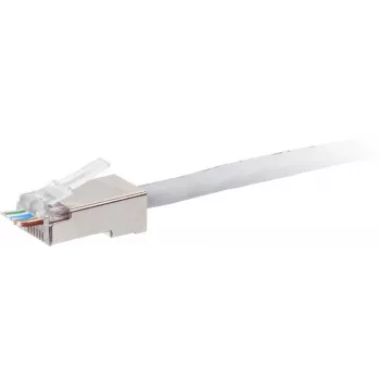 GETFORT RJ45 Cat.6 Shielded Pass-Through Connector 8P8C 100-Πακέτο Διαφανές
