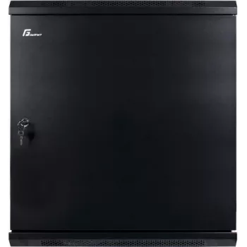 GETFORT 19 ίντσες Ερμάριο Τοίχου 12U 600x600 mm Πόρτα Χάλυβα Μαύρο
