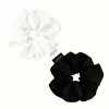 GLOV Satin Scrunchies Λαστιχάκια μαλλιών Medium σαμπάνια/μαύρο 2 τεμ.