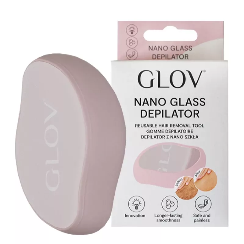 GLOV Αποτριχωτική συσκευή με Nano-Glas ροζ