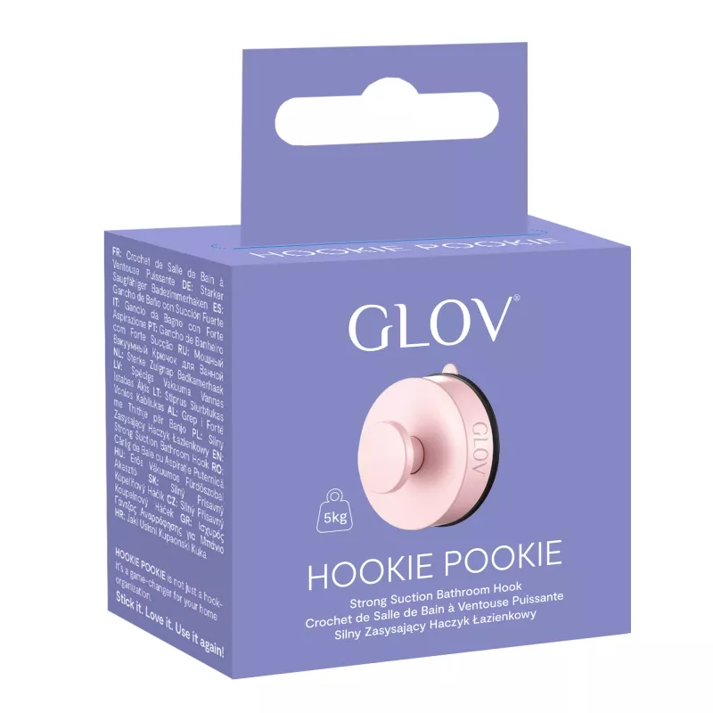 GLOV Hookie Pookie Strong Suction γάντζος μπάνιου ροζ