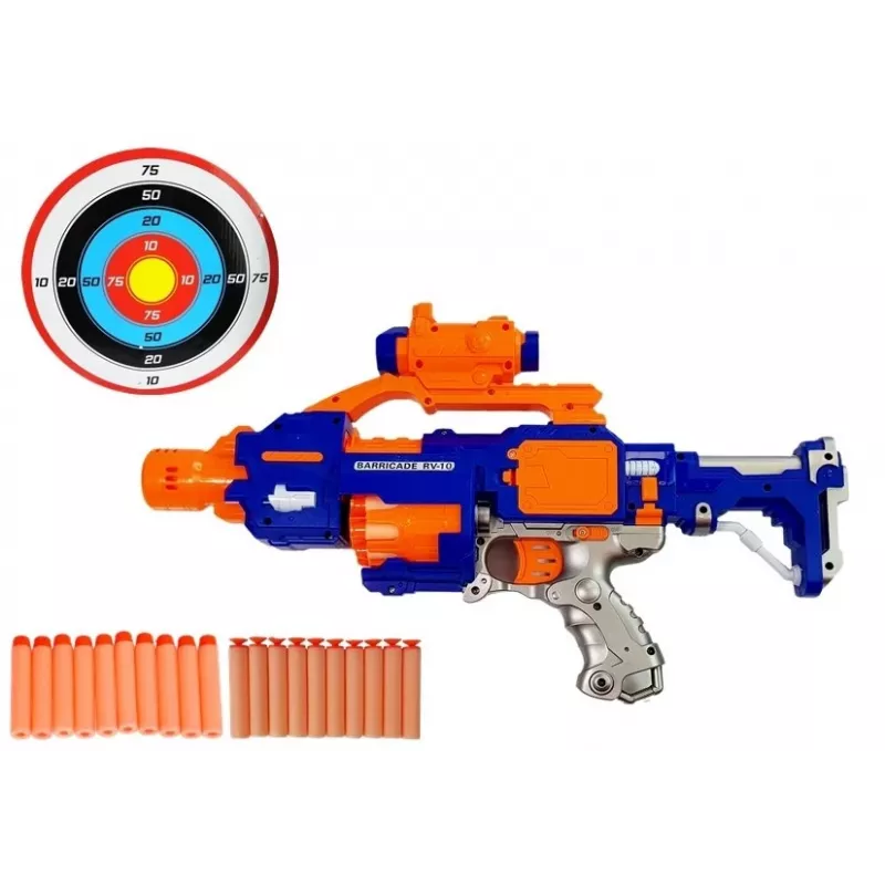 LEAN TOYS Όπλο αφρού με περιστρεφόμενο στόχο 45 cm