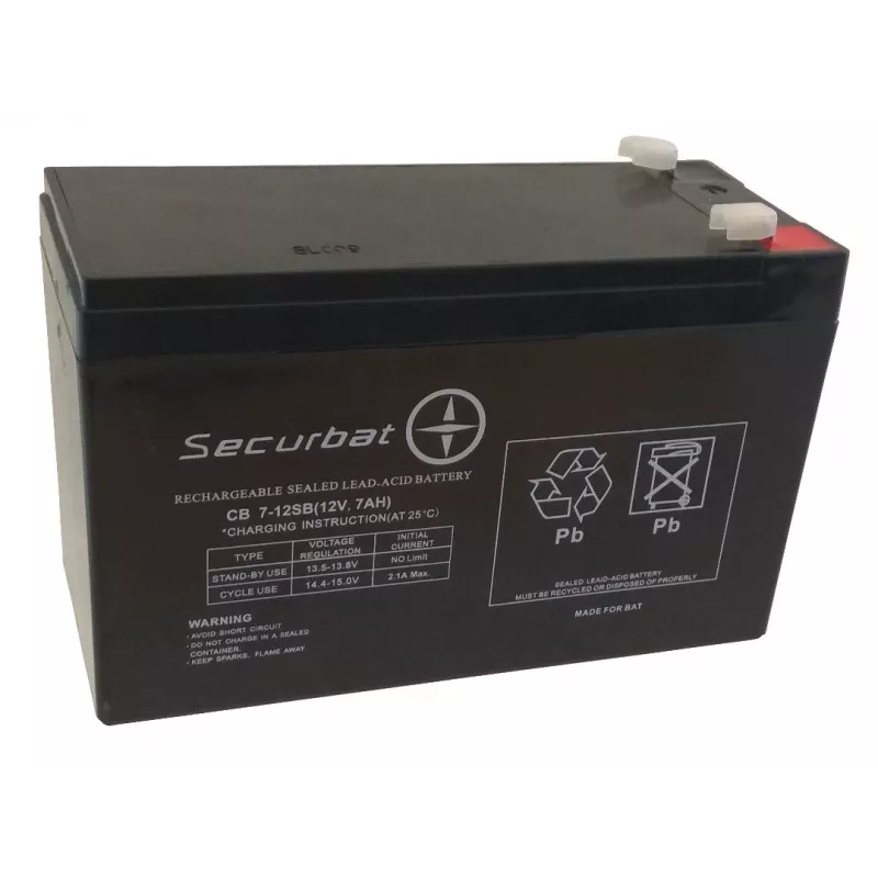 POWERBAT SECURBAT 7-12 AGM Μπαταρία 12V 7Ah
