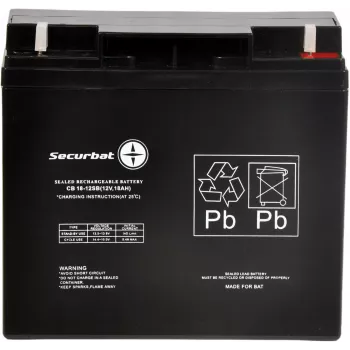 POWERBAT SECURBAT 18-12 AGM Μπαταρία 12V 18Ah