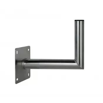 CORAB USL-48/250AL Γωνιακή βάση τοίχου για ιστό 48mm, προεξοχή 250mm, Αλουμίνιο, Ασημί