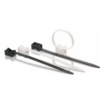 TRYTYT UP-1035UV Καθολικός συγκρατητής καλωδίων με ταινία, ανθεκτικός στην UV, Μαύρο, 100 τεμ.