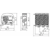 SIMET SCB 25 Al/Cu 80110 SIMBLOCK μπλοκ διακλάδωσης διανομής, μαύρο 81501007