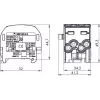 SIMET SCB 25-2 μπλοκ διακλάδωσης διανομής Al/Cu, μπλε, 81505003