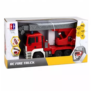 LEAN TOYS πυροσβεστικό όχημα με περιστρεφόμενο βραχίονα 660°, τηλεχειριζόμενο RC 1:20