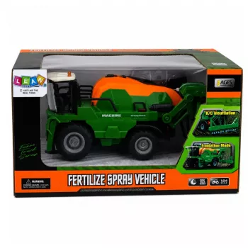 LEAN TOYS θεριζοαλωνιστική μηχανή με λειτουργία ψεκασμού, φώτα, ήχους, 1:24