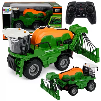 LEAN TOYS θεριζοαλωνιστική μηχανή με λειτουργία ψεκασμού, φώτα, ήχους, 1:24