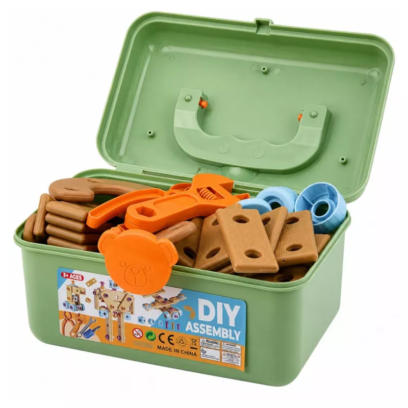 LEAN TOYS Κατασκευαστικό Σετ Κατσαβιδιού με Τούβλα σε Βαλίτσα, 190 τεμ.