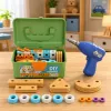LEAN TOYS Κατασκευαστικό Σετ Κατσαβιδιού με Τούβλα σε Βαλίτσα, 190 τεμ.