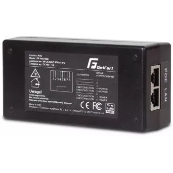GETFORT GF-48-60W-G Τροφοδοτικό προσαρμογέας Gigabit PoE