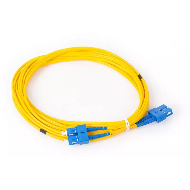 GETFORT GF-SUSUD5 Καλώδιο patch οπτικής ίνας Singlemode SC/UPC σε SC/UPC Duplex 5m κίτρινο