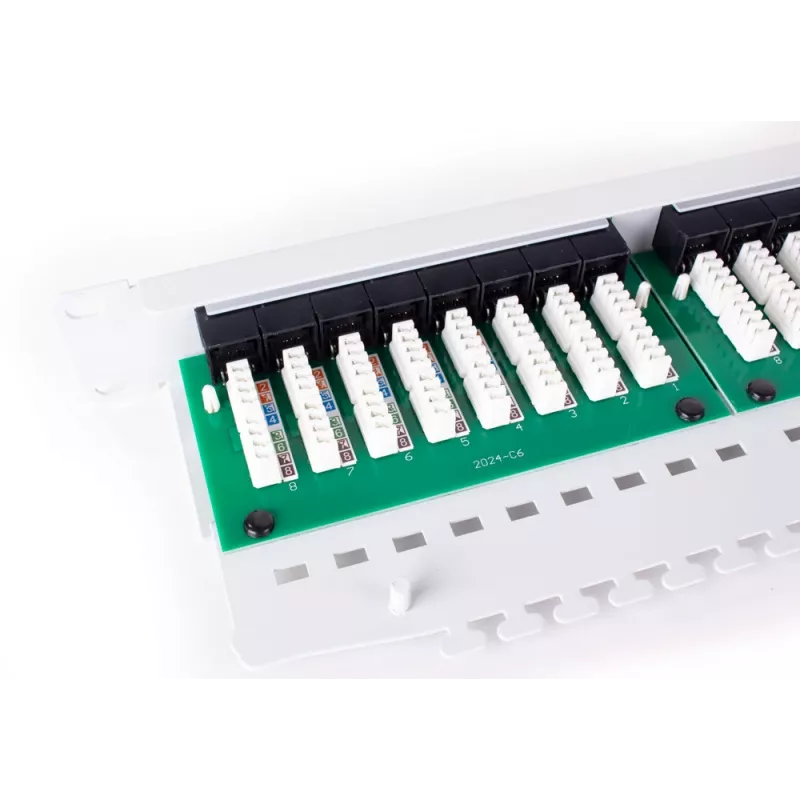 GETFORT PGF-5EUTP24-B5-G Patch Panel UTP Cat.5e 24 θυρών γκρι 1U τοποθέτηση σε βάση