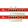 GETFORT GF-106-4PG-65 switch Gigabit PoE 6 θυρών (4 θύρες PoE+, 65W, unmanaged, desktop, μεταλλικό)