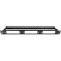 Getfort patch panel αρθρωτό 1U 24 θυρών μαύρο