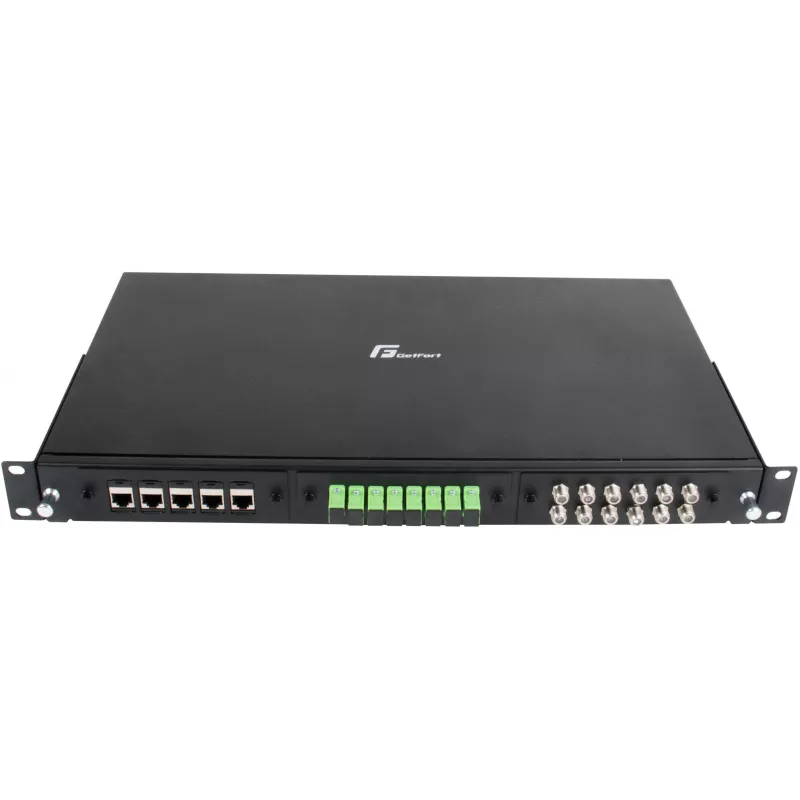 GETFORT GF-FO-MOD patch panel οπτικών ινών για rack 1U 19 ιντσών, 3 υποδοχές μονάδων, μαύρο