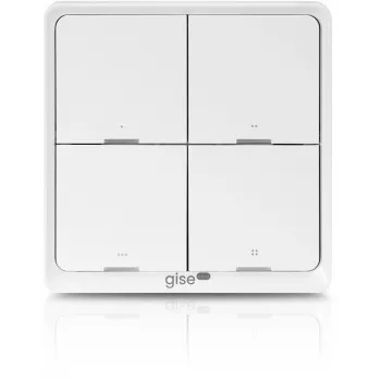 GISE έξυπνο κουμπί σκηνής Zigbee Tuya GSBT-ZB λευκό
