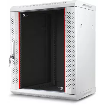 GETFORT 19 ιντσών ντουλάπα rack τοίχου 12U 600x600mm γκρι (RAL 7035) - WGF12-66EH-WGG