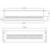 Getfort πίνακας διανομής ρεύματος 3U 22x Schuko 230V 16A καλώδιο 2m μαύρο