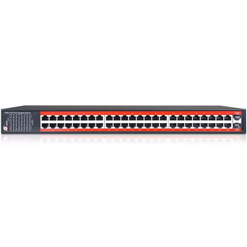 GETFORT GF-148-48G-2S unmanaged switch Gigabit 48 θυρών με 2 υποδοχές SFP