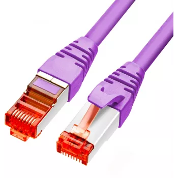 GETFORT Καλώδιο Ethernet Patch Cat.6A S/FTP LSOH 10m Μωβ