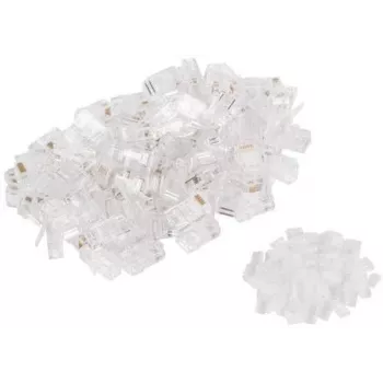 GETFORT Βύσμα Modular RJ45 Cat.6 8P8C UTP με Ενσωματωμένο Οδηγό Καλωδίου (Συσκευασία 100 Τεμ.)