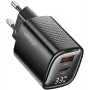 Voltage GaN Charger Mini 33W PD 3.0 QC 3.0 USB-A USB-C ψηφιακή οθόνη μαύρο