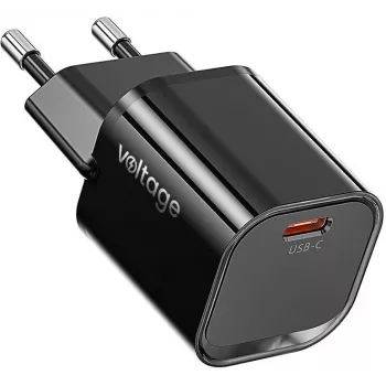 Voltage GaN Charger Mini 20W PD 3.0 QC 3.0 USB-C μαύρο