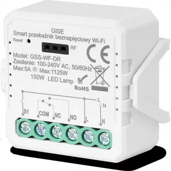 GISE Smart Module Μονό Ρελέ Χωρίς Δυναμικό WiFi Tuya GSS-WF-DR